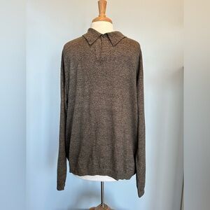 Barry Bricken Vintage Silk Cashmere One button long sleeve sweater size XLarge